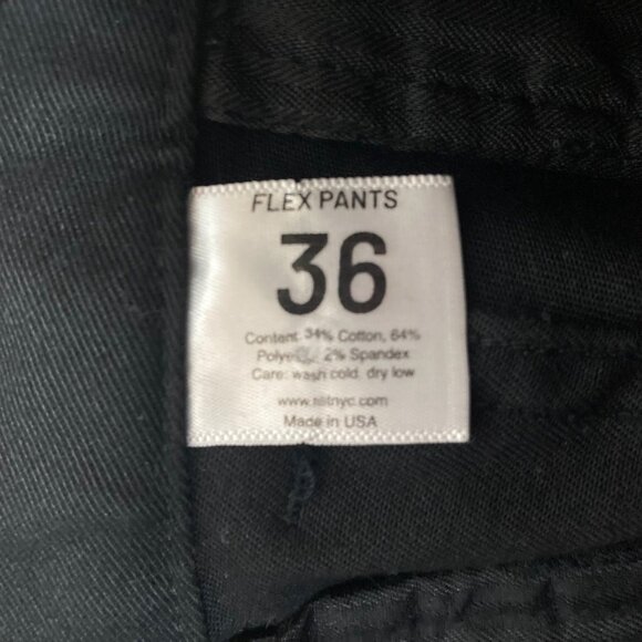 Tilit Flex Chef Pants Black Slim Fit 36 Waist Stretch Performance Multi Pocket - Picture 4 of 7